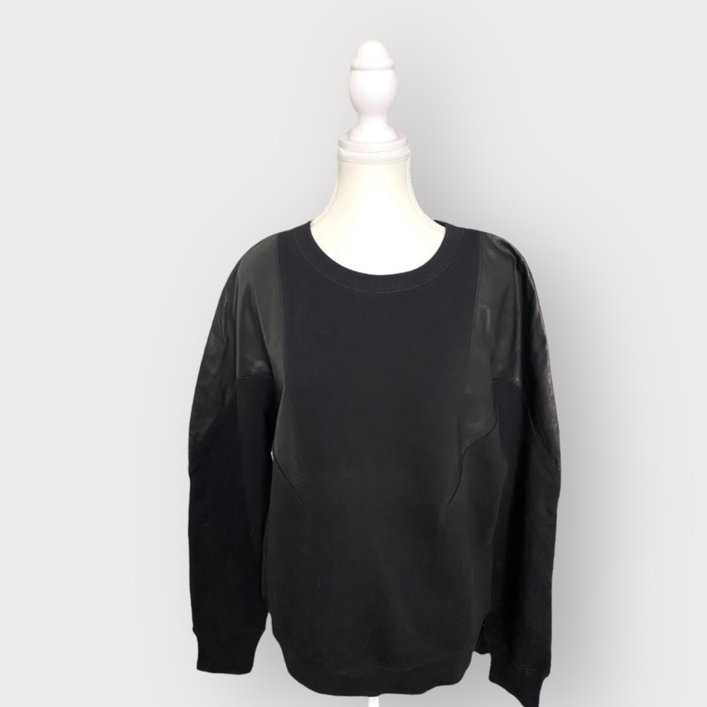 NEW - Diesel leather sweateshirt size L